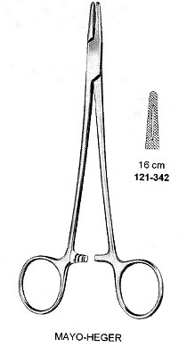 Needle Holder, Mayo-Heger